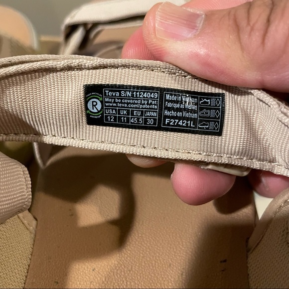 TEVA, Zymic Tan Sandals, Mens 12 - Picture 8 of 17